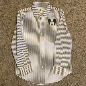 NWT! Mickey MousexGAP Button Down for Boys